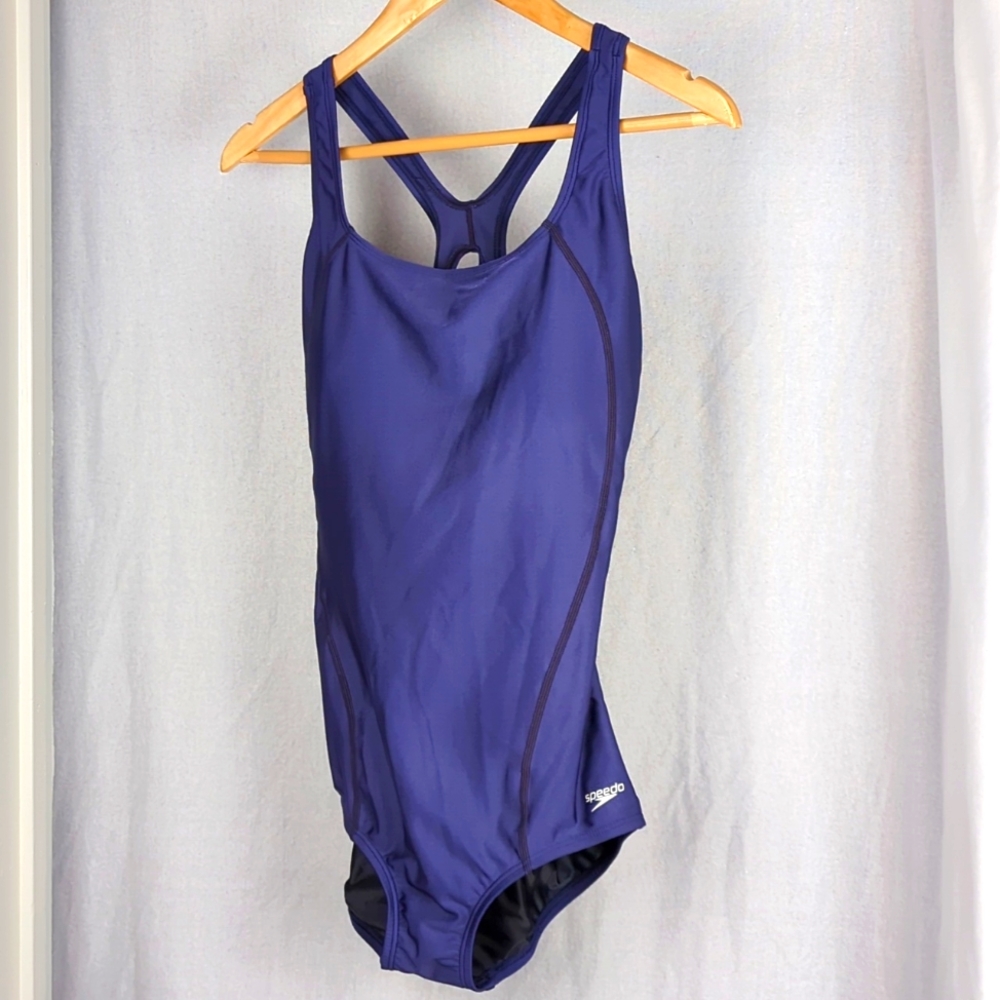 SPEEDO Women's Powerflex Racing Style One Piece Swim Suit